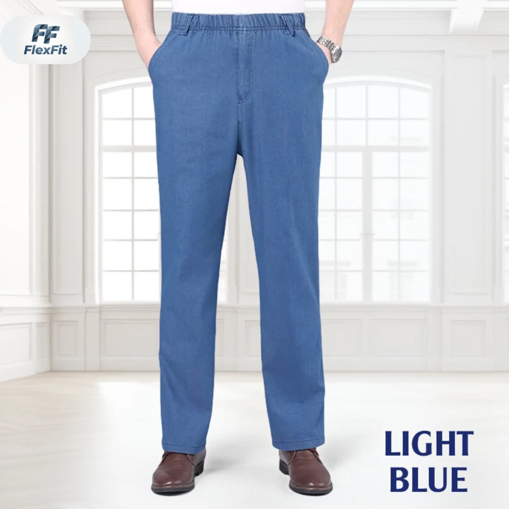 FlexFit - Flexible Waist Straight Fit Comfort Denim
