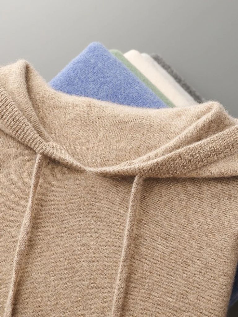 100% Cashmere Hooded Sweater - Vailor & Veil