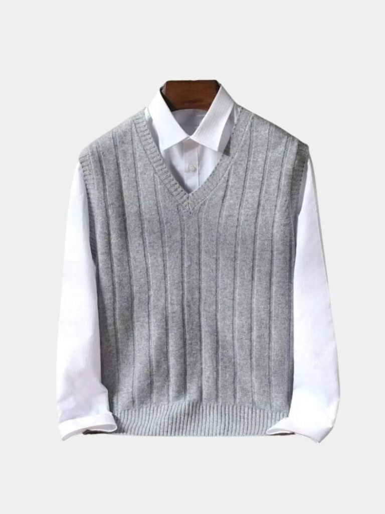 100% Merino Wool Pullover Sweater Vest - Vailor & Veil