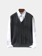 100% Merino Wool Pullover Sweater Vest - Vailor & Veil