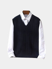 100% Merino Wool Pullover Sweater Vest - Vailor & Veil