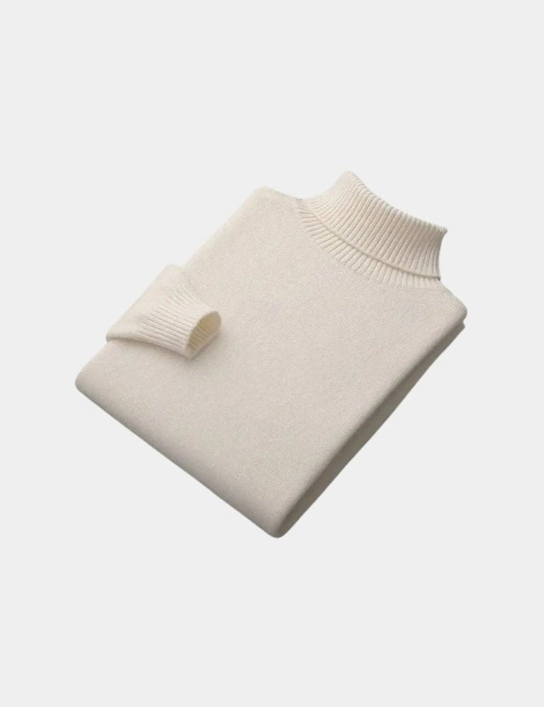 100% Merino Wool Turtleneck Sweater - Vailor & Veil