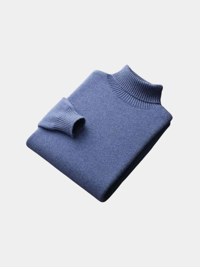 100% Merino Wool Turtleneck Sweater - Vailor & Veil