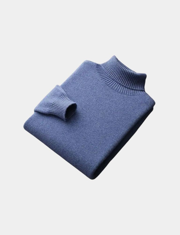 100% Merino Wool Turtleneck Sweater - Vailor & Veil