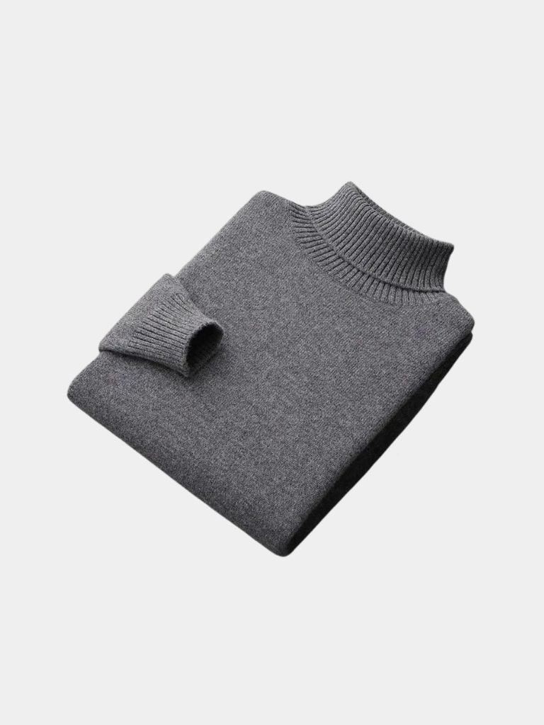 100% Merino Wool Turtleneck Sweater - Vailor & Veil