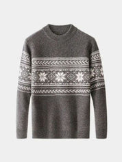 100% Wool Fair Isle Pullover Sweater Jumper - Vailor & Veil