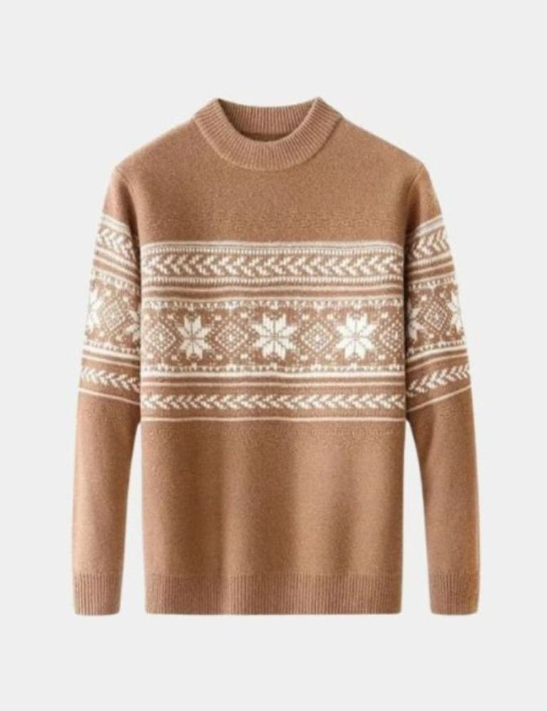 100% Wool Fair Isle Pullover Sweater Jumper - Vailor & Veil