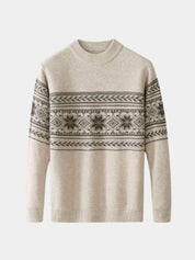 100% Wool Fair Isle Pullover Sweater Jumper - Vailor & Veil