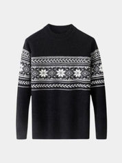 100% Wool Fair Isle Pullover Sweater Jumper - Vailor & Veil