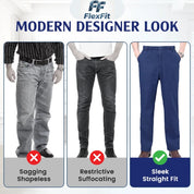 FlexFit - Flexible Waist Straight Fit Comfort Denim