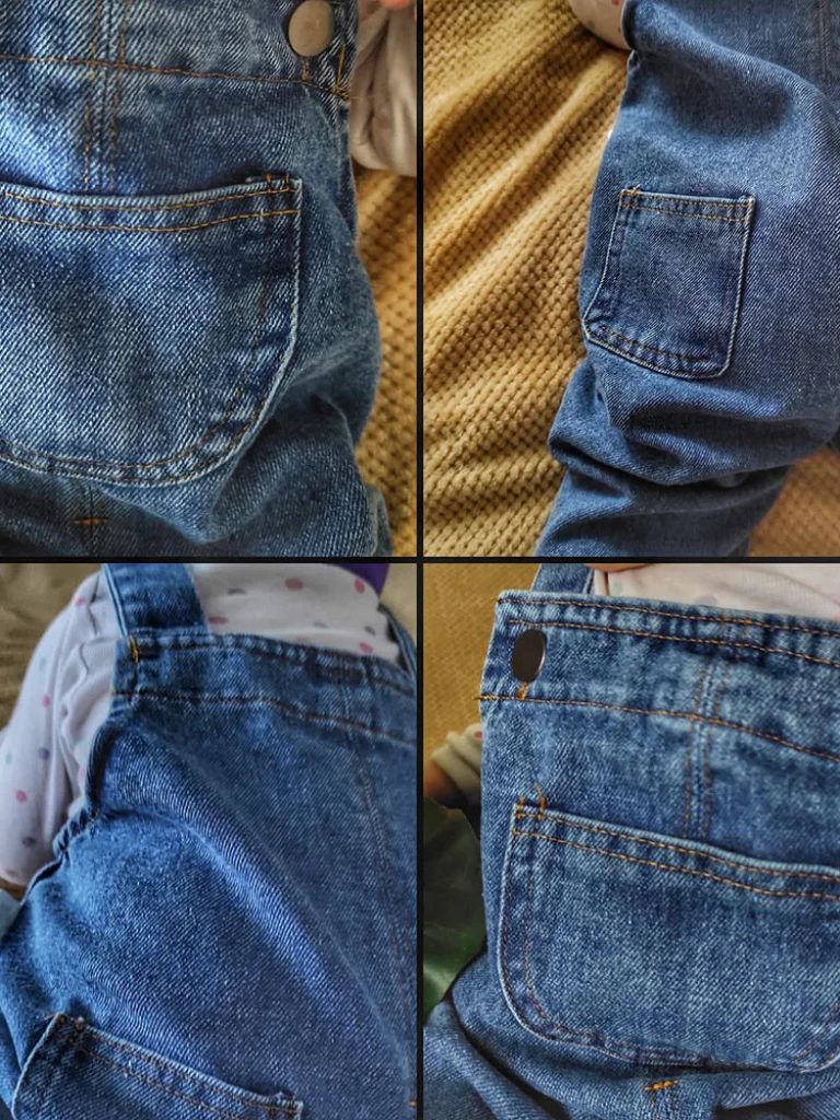 Maison Enfant Classic Denim Overalls - Vailor & Veil Kids