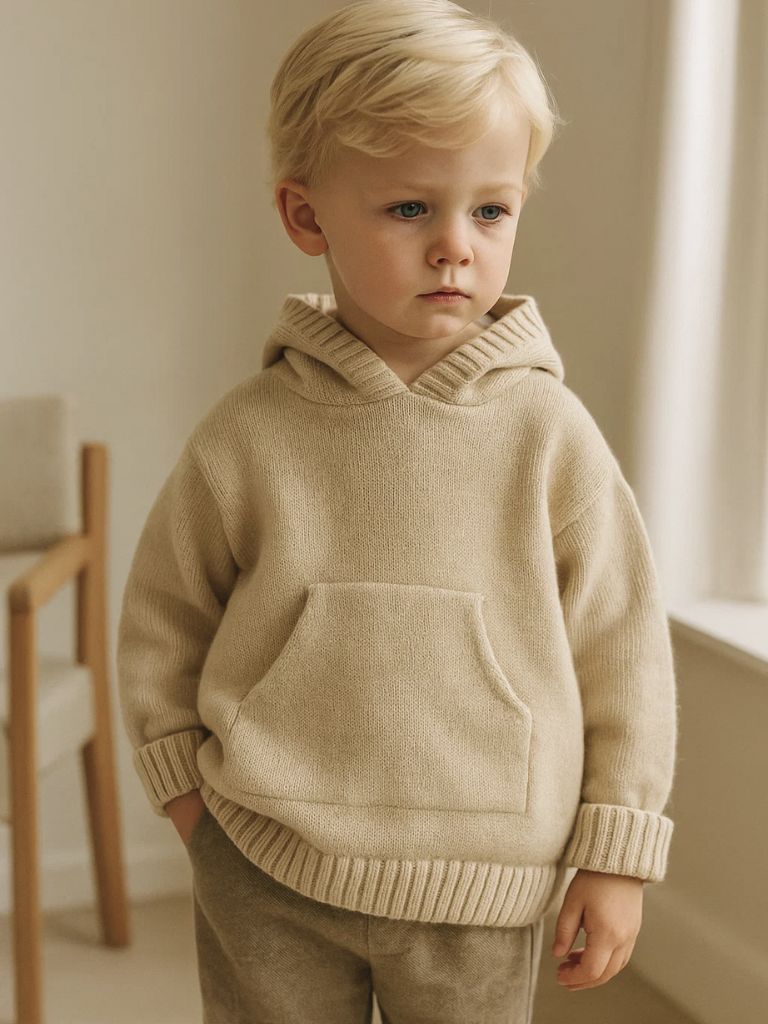 Montclair Kids Heritage Knit Hoodie - Vailor & Veil Kids