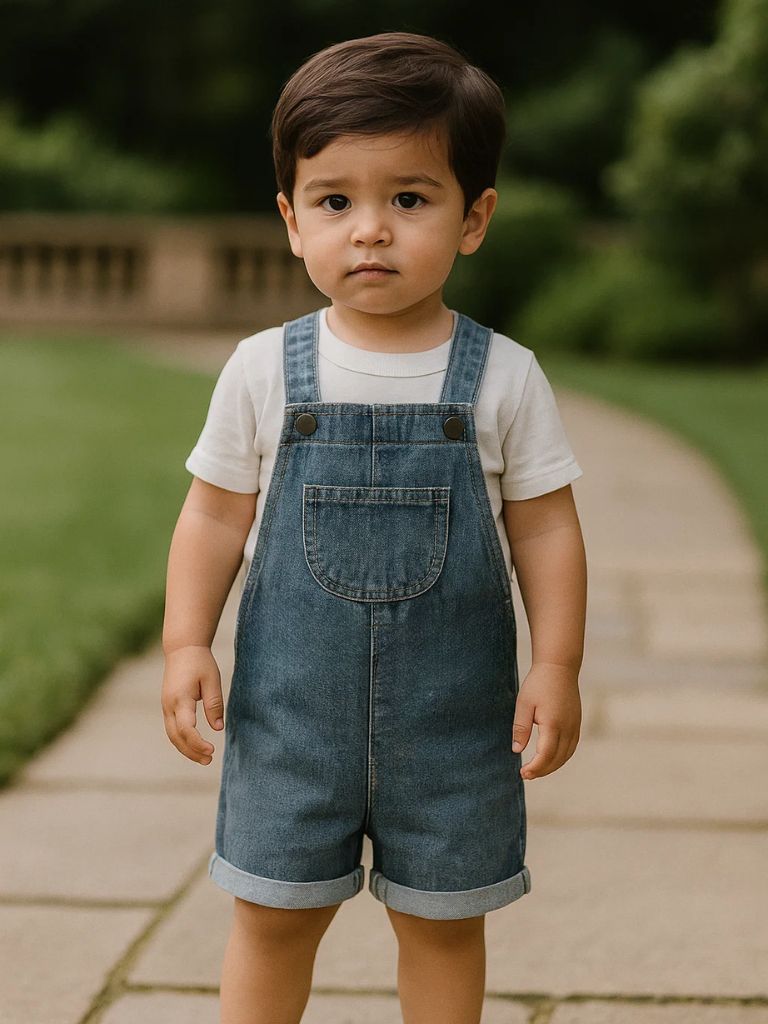 Maison Enfant Classic Denim Overalls - Vailor & Veil Kids