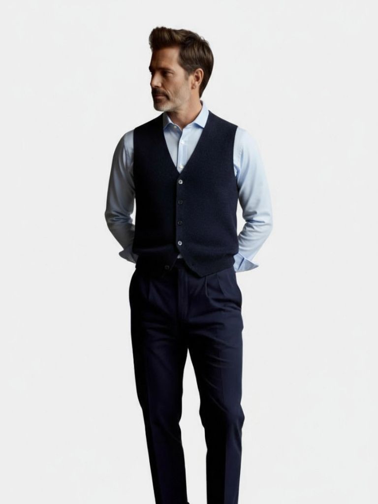 Cashmere Cardigan Vest  - Vailor & Veil