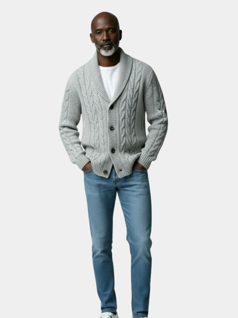 Men's Elegant Knit Cardigan - Vailor & Veil