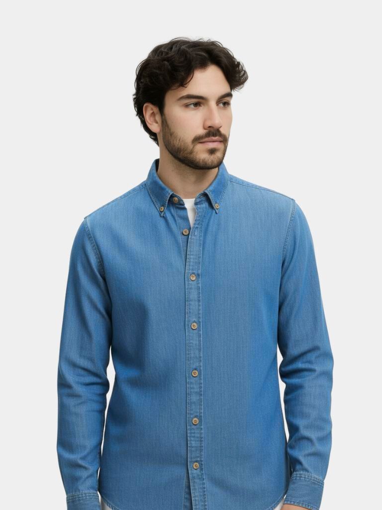 Elegant Denim Shirt - Vailor & Veil