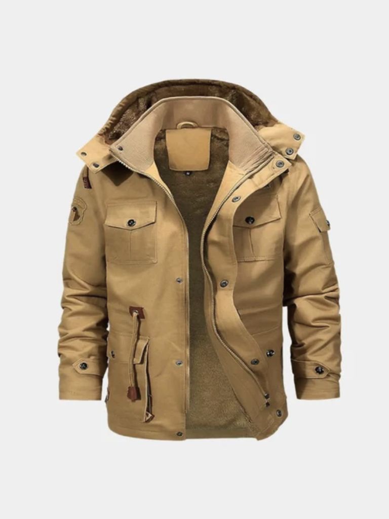 Fleece Hooded Bomber Jacket - Vailor & Veil