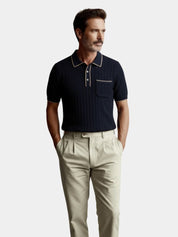 Old Money Knit Polo Shirt - Vailor & Veil