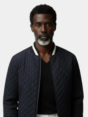 Textured Casual Bomber Jacket - Vailor & Veil