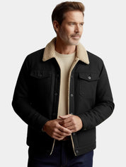 Vintage Fleece Bomber Jacket - Vailor & Veil