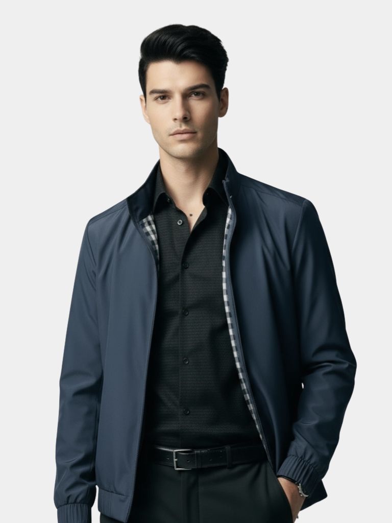 Casual Solid Bomber Jacket - Vailor & Veil