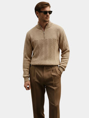 Essential Henley Quarter Zip Pullover - Vailor & Veil