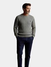 Cotton  Crew Neck Pullover Sweater - Vailor & Veil