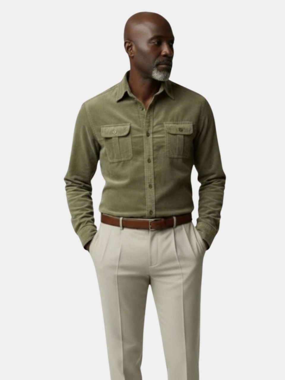 Casual Business Corduroy Shirt - Vailor & Veil