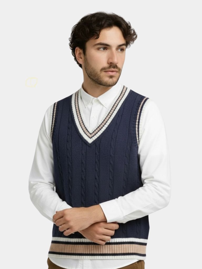 V Neck Elegant Knit Vest - Vailor & Veil