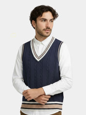 V Neck Elegant Knit Vest - Vailor & Veil