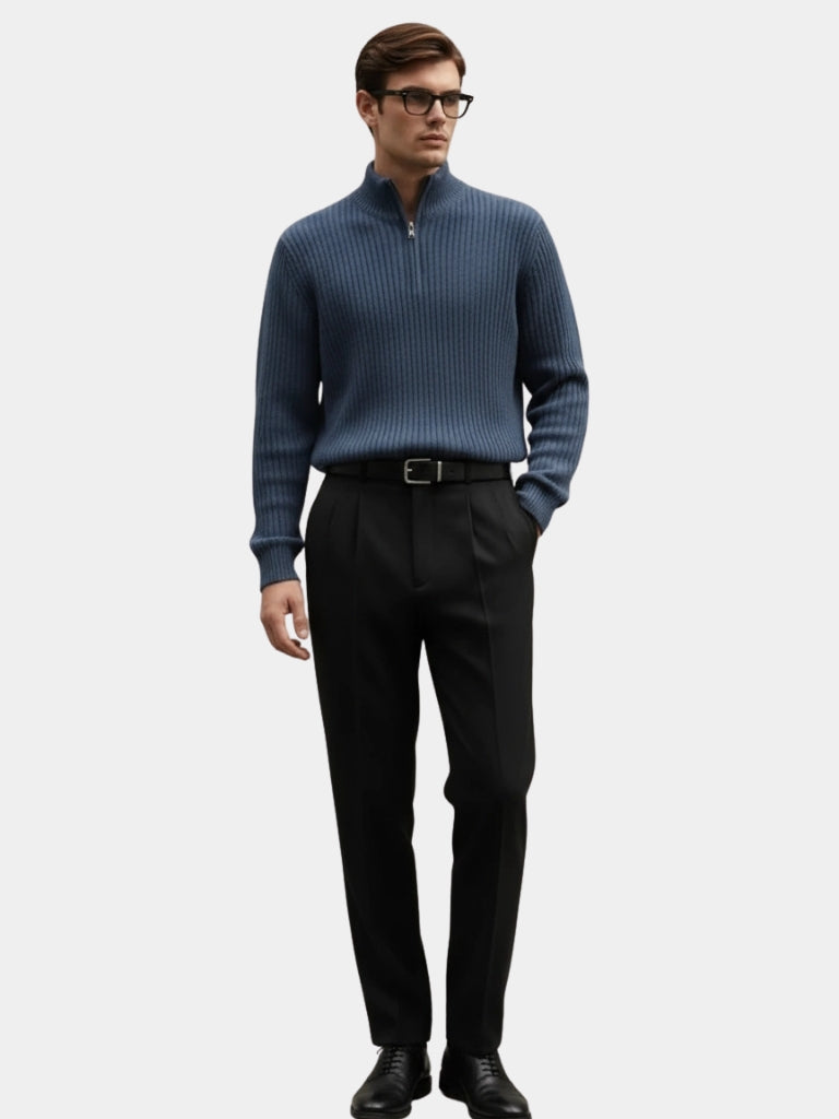 Classic Highland Quarter-Zip Sweater - Vailor & Veil