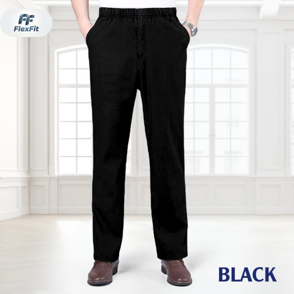 FlexFit - Flexible Waist Straight Fit Comfort Denim