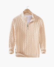 Maxim Premium Zipped Cable Sweater