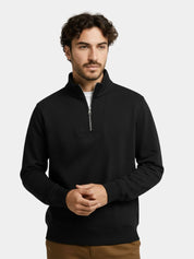 Zip Black Lapel Sports Hoodie Sweatshirt - Vailor & Veil