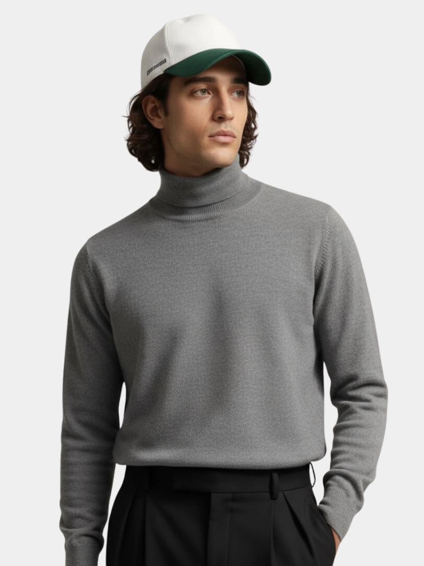 100% Merino Wool Turtleneck Sweater - Vailor & Veil