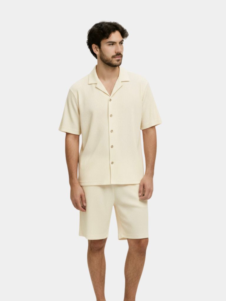 Minimalist Corduroy Set Shorts and Shirt - Vailor & Veil