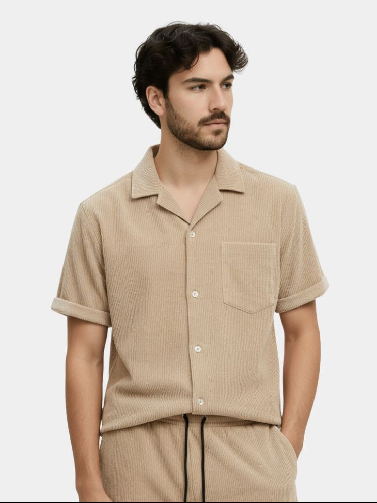 Minimalist Corduroy Set Shorts and Shirt - Vailor & Veil