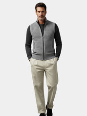 Elegant Full-Zip Sweater Vest - Vailor & Veil