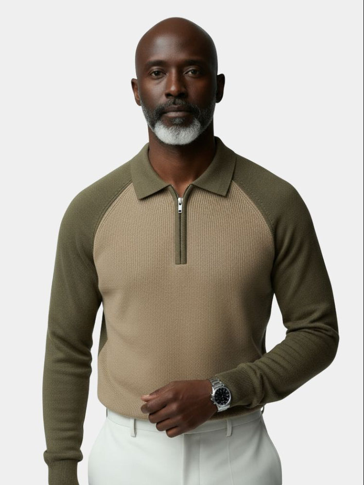 Raglan Quarter Zip Sweater - Vailor & Veil