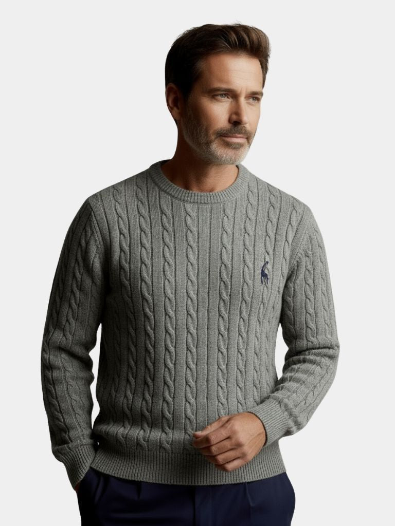 Cotton  Crew Neck Pullover Sweater - Vailor & Veil