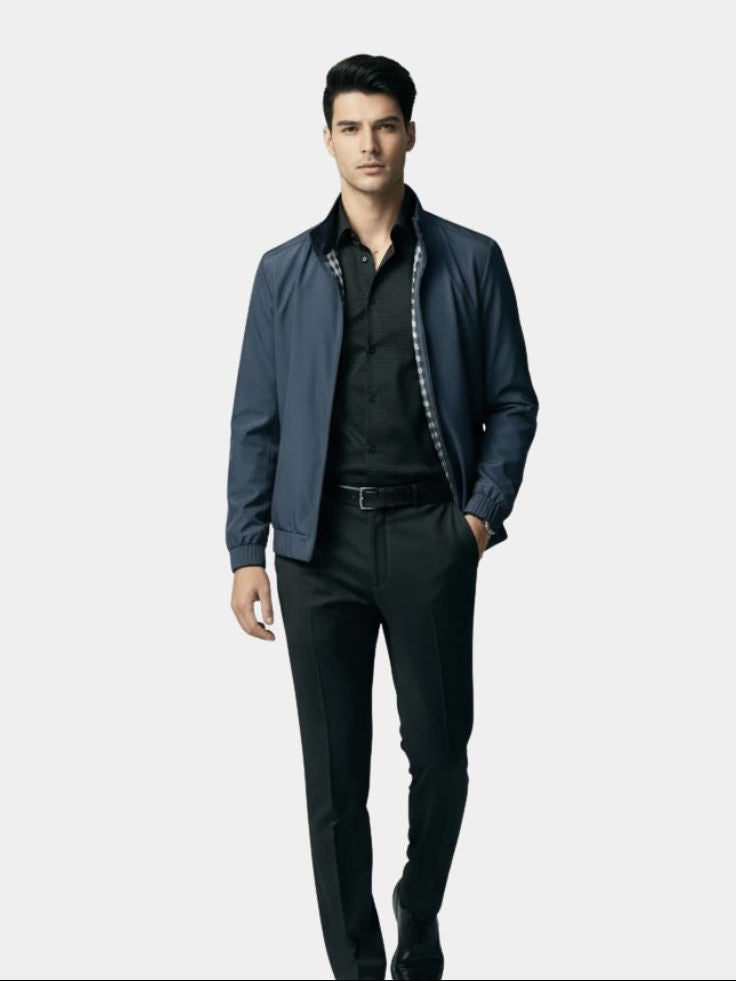 Casual Solid Bomber Jacket - Vailor & Veil