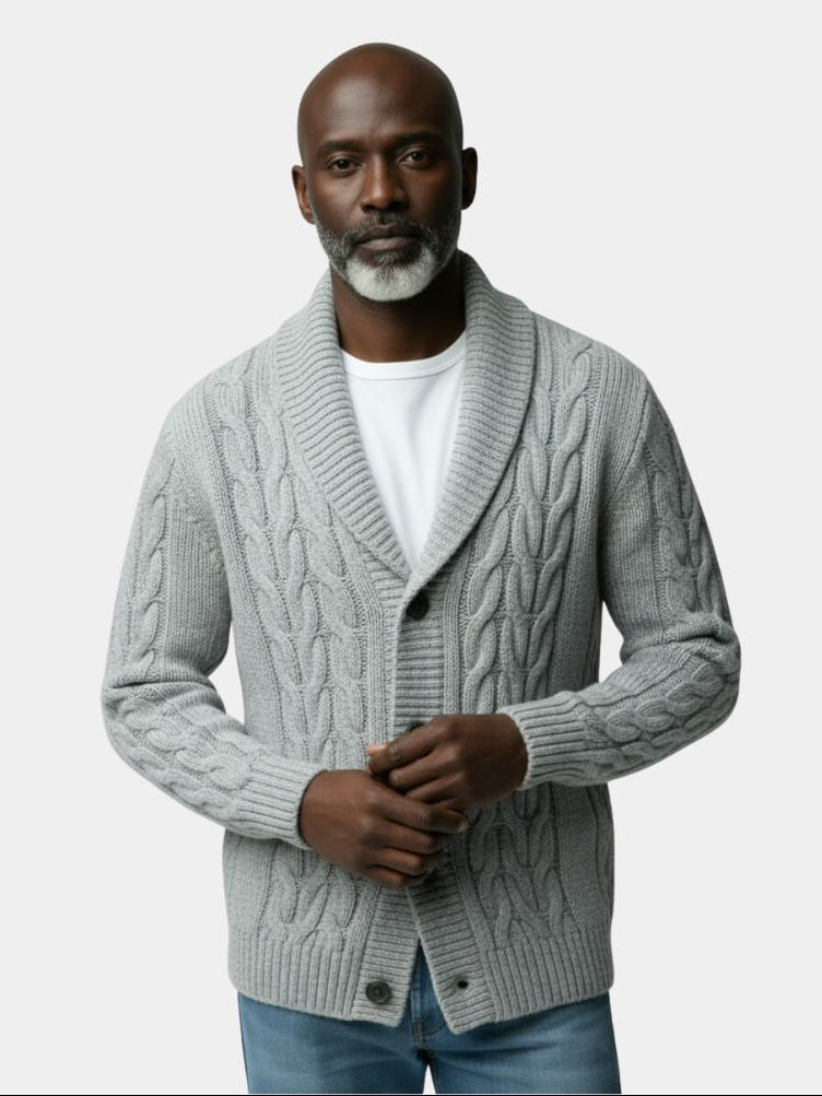 Men's Elegant Knit Cardigan - Vailor & Veil