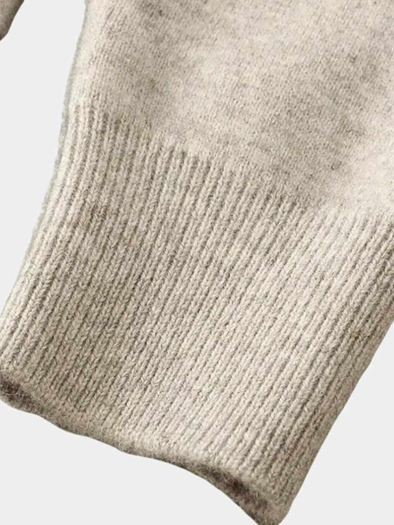 100% Merino Wool V Neck Knitwear Cardigan Sweater - Vailor & Veil