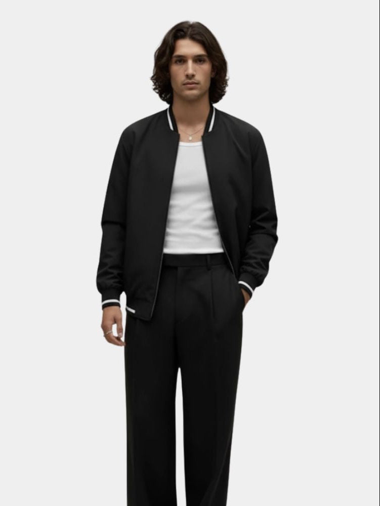 Casual Baseball Bomber Jacket - Vailor & Veil