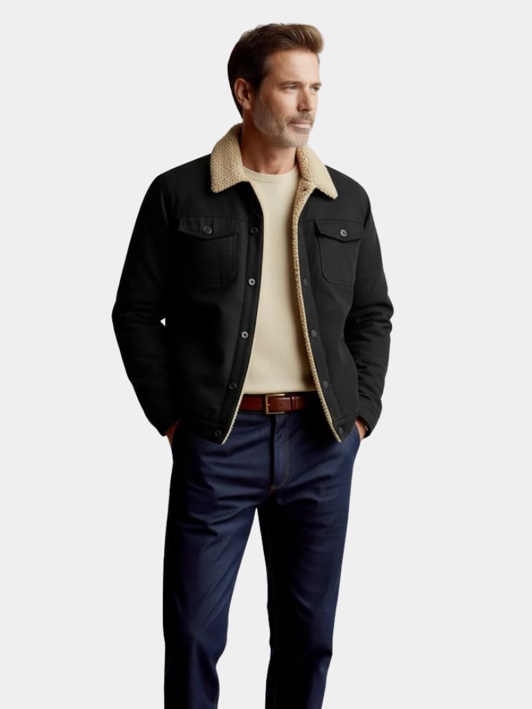 Vintage Fleece Bomber Jacket - Vailor & Veil