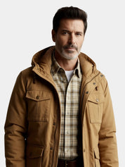 Fleece Hooded Bomber Jacket - Vailor & Veil