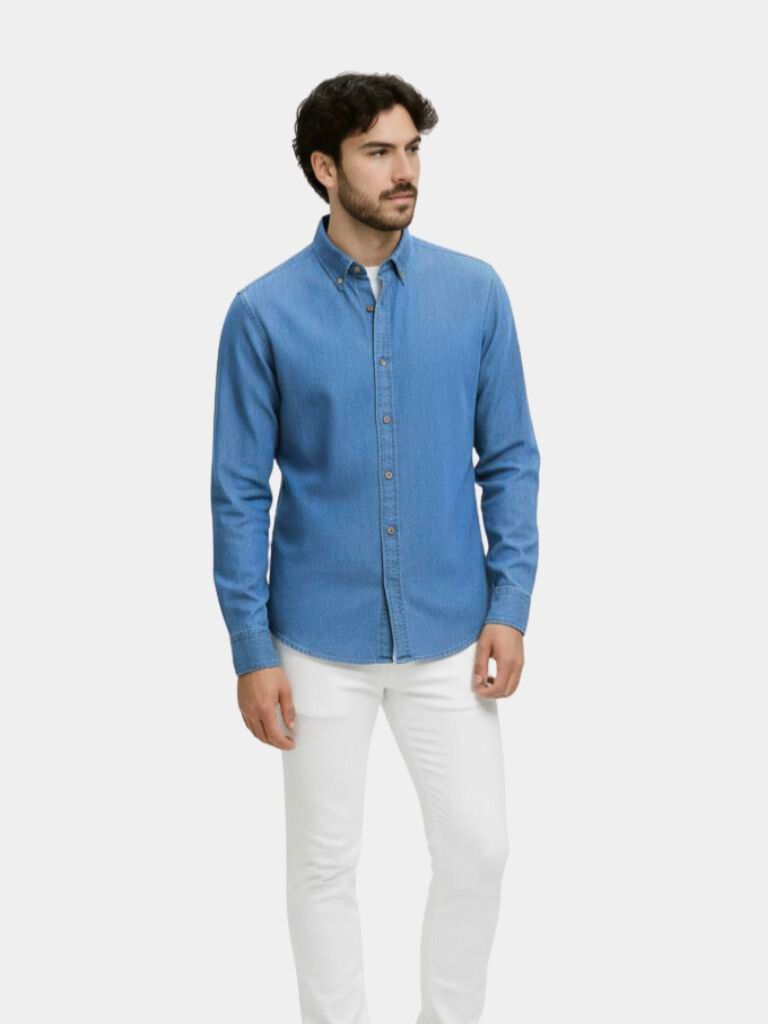 Elegant Denim Shirt - Vailor & Veil