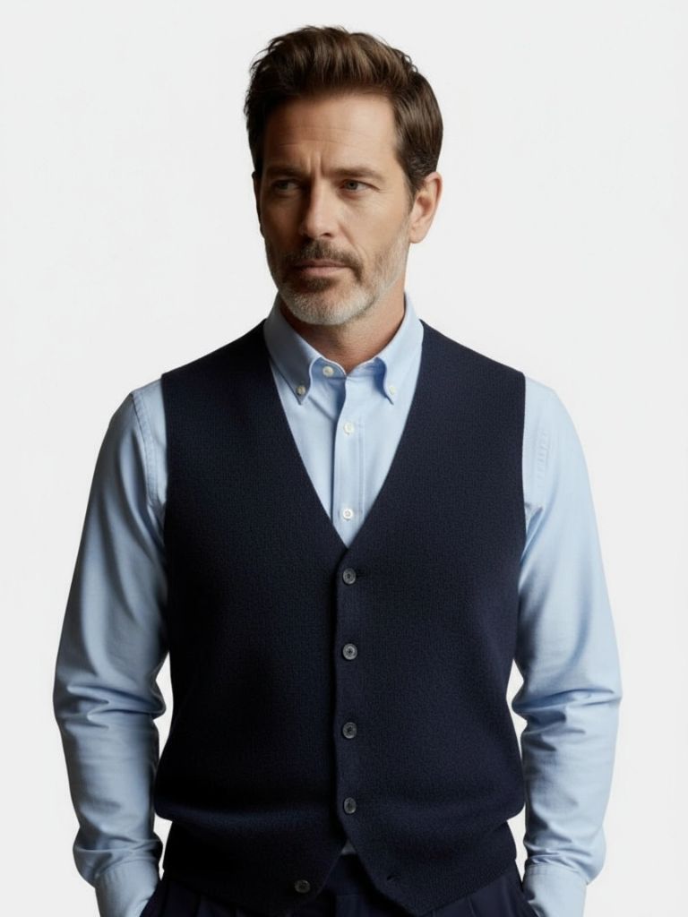 Cashmere Cardigan Vest  - Vailor & Veil