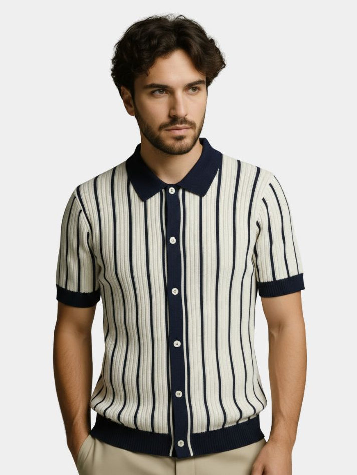 Atlantic Frame Knit Polo - Vailor & Veil