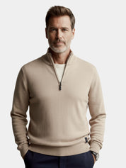 Half Zip Knitwear Solid Color Cardigan Sweater - Vailor & Veil